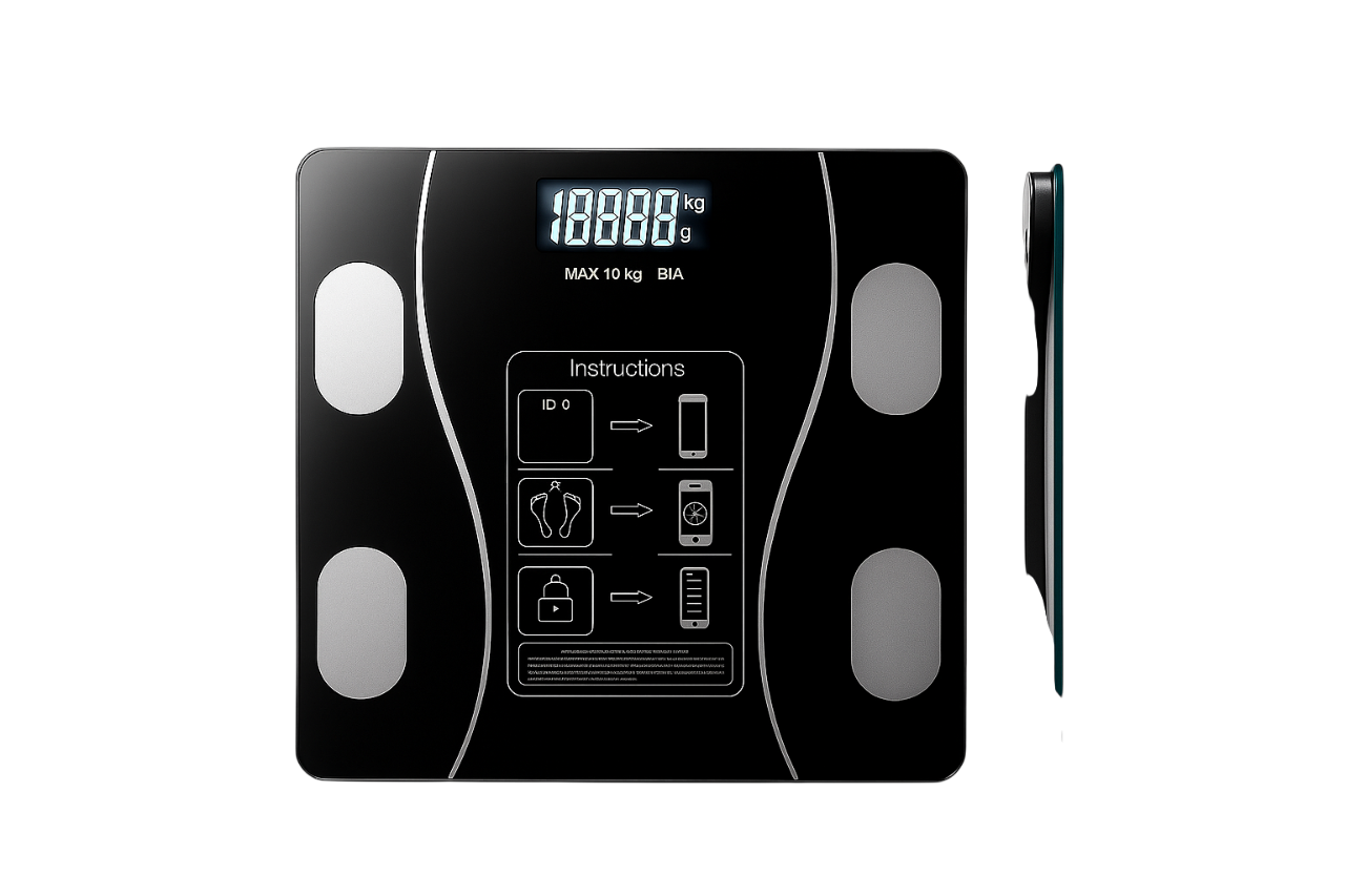 BodyConnect Akıllı Bluetooth Baskül – Vücut Yağ, Kas, Su ve BMI Ölçer Dijital Tartı